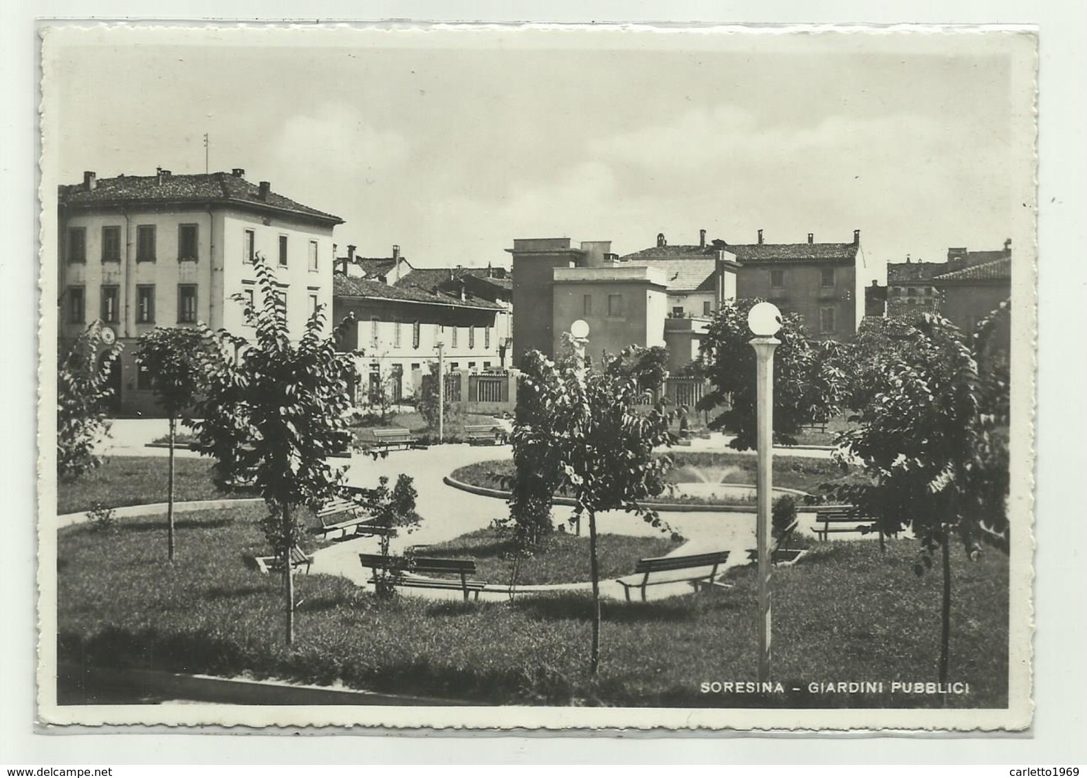 SORESINA - GIARDINI  PUBBLICI   - VIAGGIATA FG - Cremona