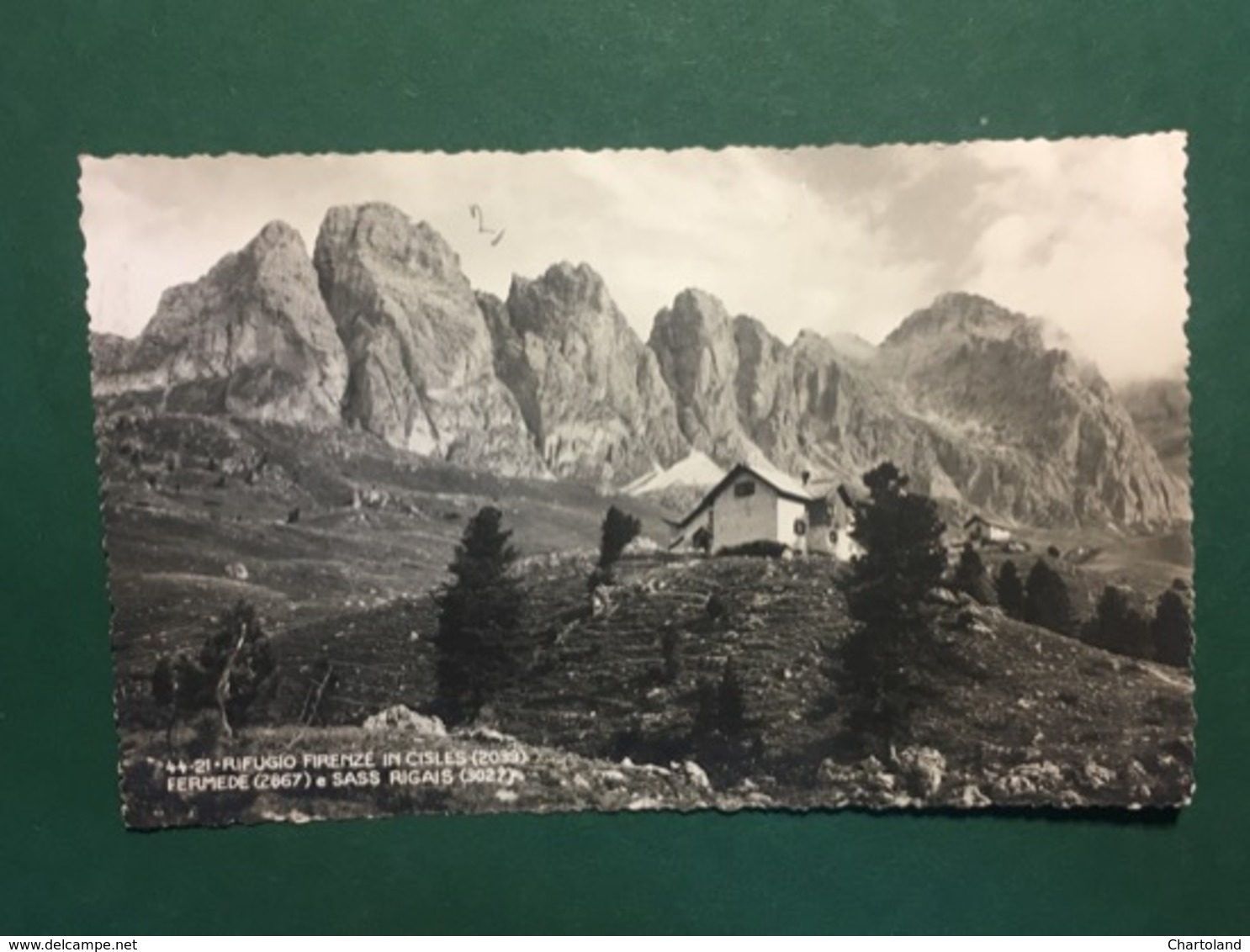 Cartolina Rifugio Firenze In Cisles - Fermede E Mass Rigais - 1946 Ca. - Altri & Non Classificati