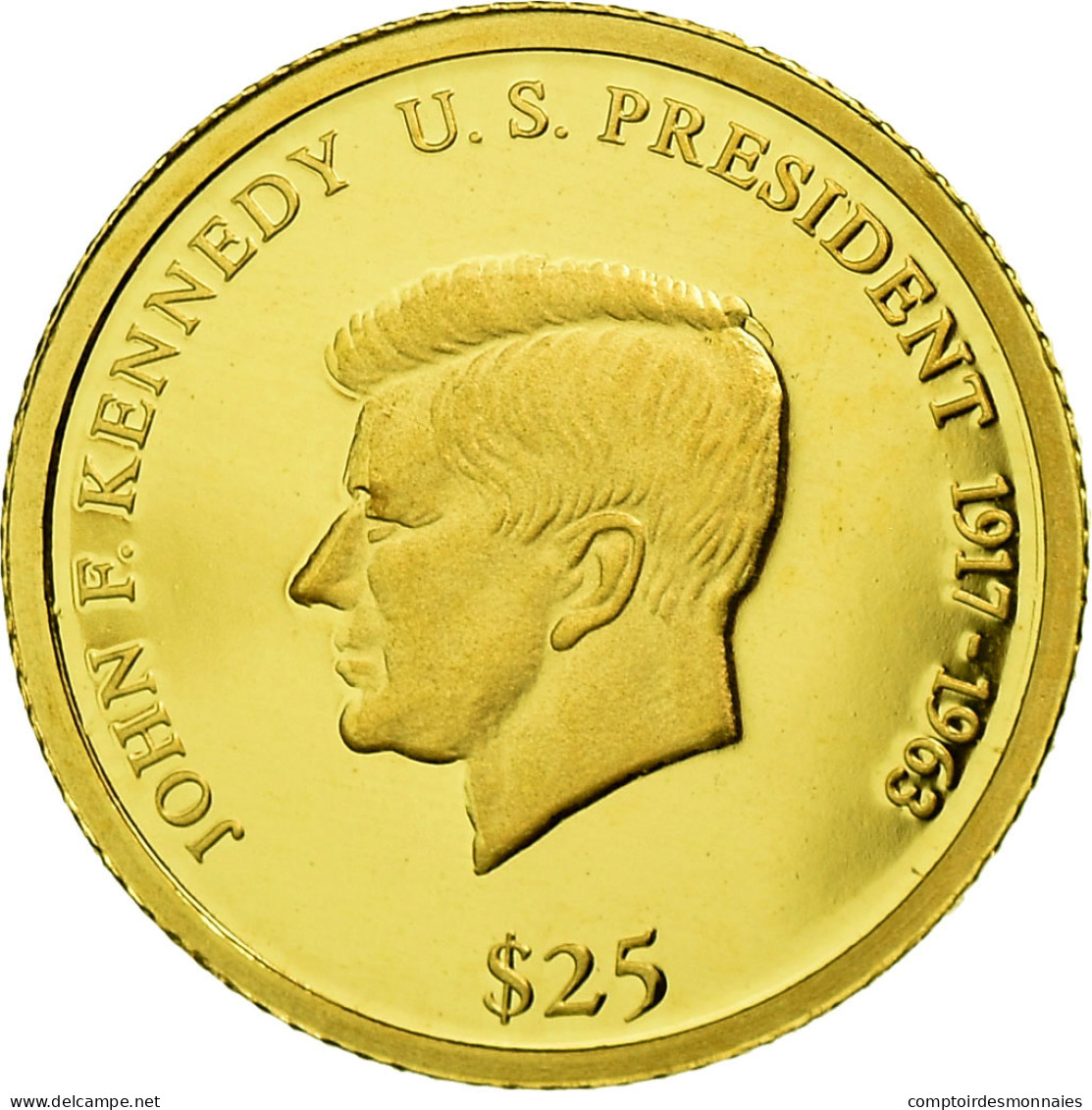 Monnaie, Liberia, 25 Dollars, 2000, FDC, Or - Liberia