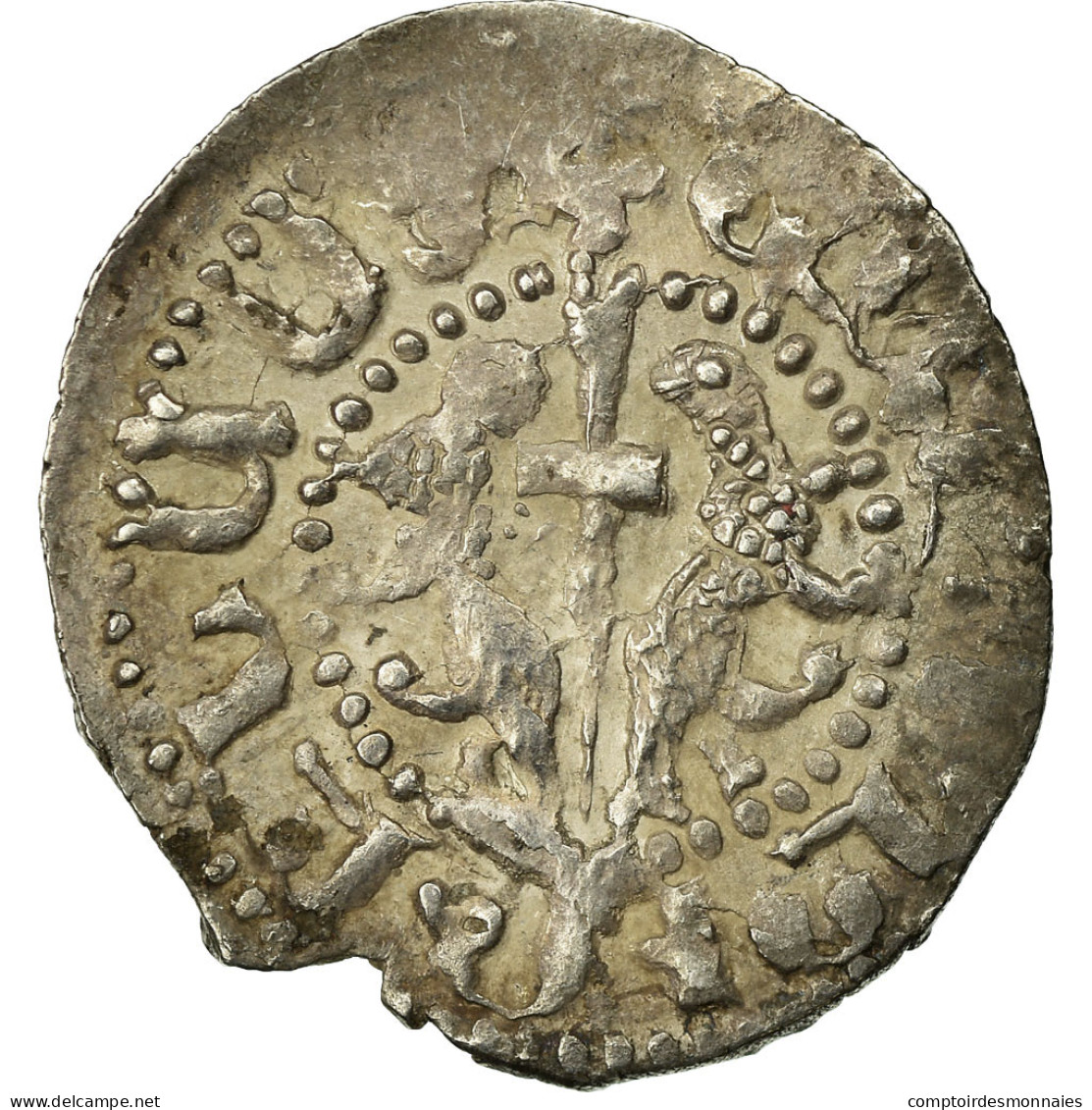 Monnaie, Armenia, Levon I, Tram, 1198-1219 AD, TTB, Argent - Armenia