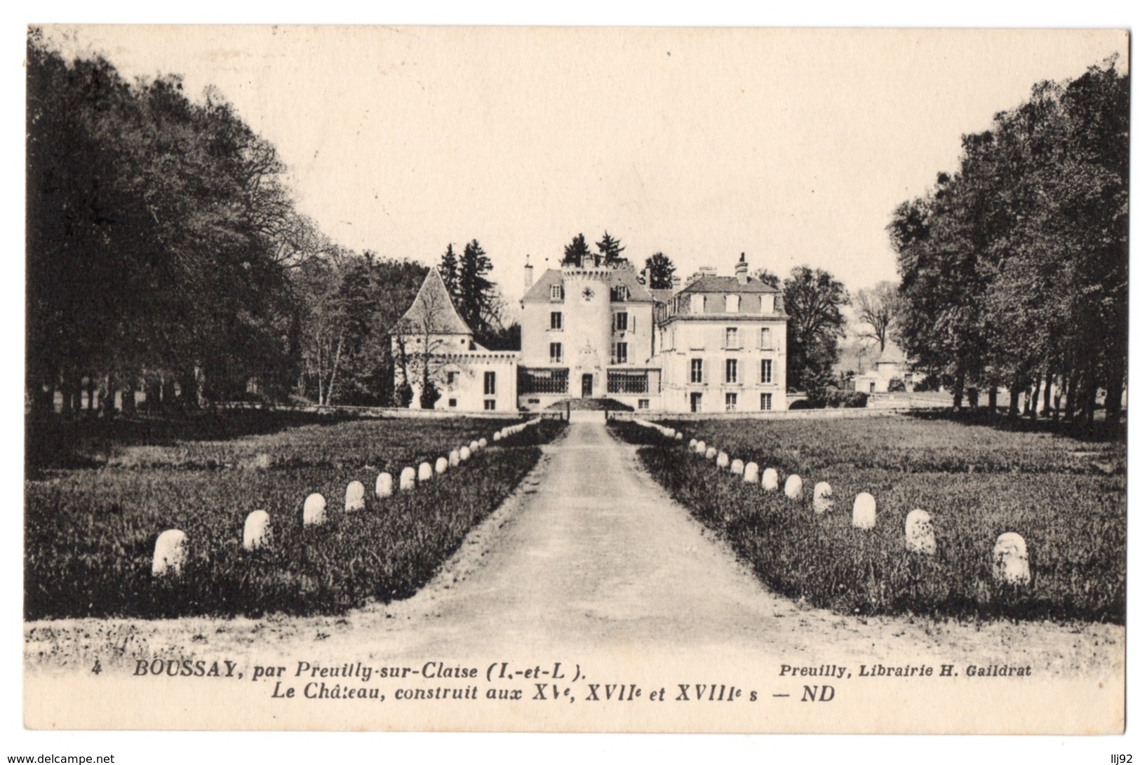 CPA 37 - BOUSSAY, Par Preuilly-sur-Claise (Indre Et Loire) - 4. Le Château - ND - Autres & Non Classés