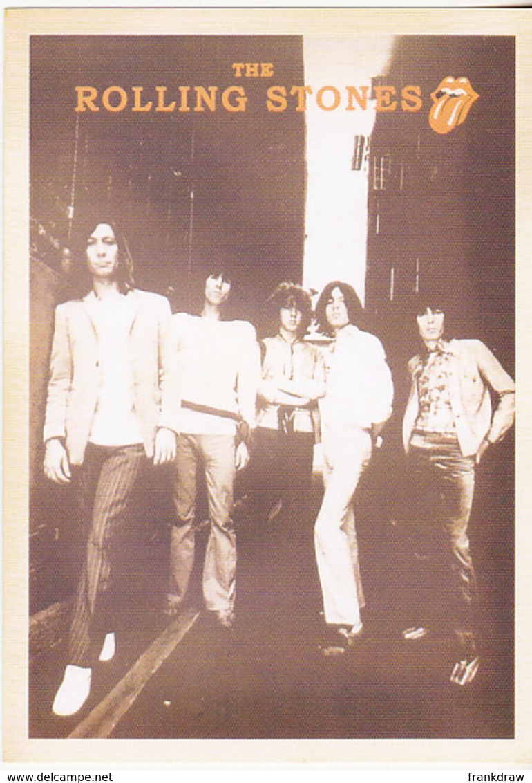 Postcard - Music - Copy Of Picture Of The Rolling Stones - VG - Unclassified