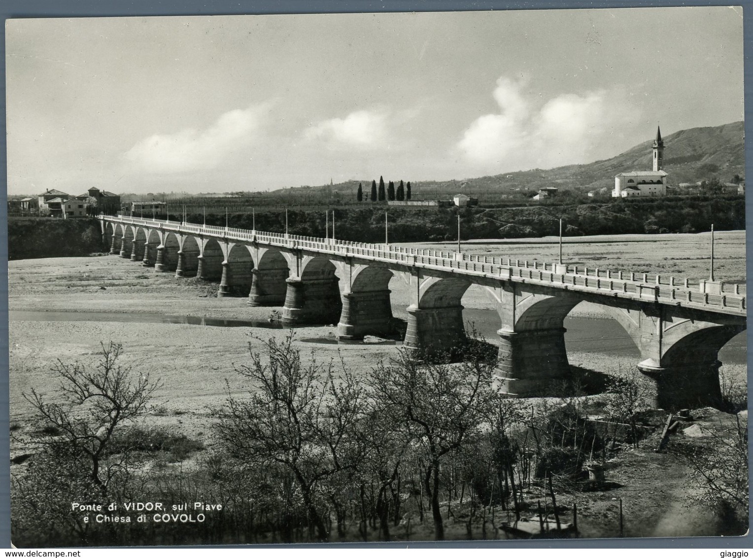 °°° Cartolina N. 4 Ponte Di Vidor Sul Piave E Chiesa Di Covolo Viaggiata °°° - Treviso