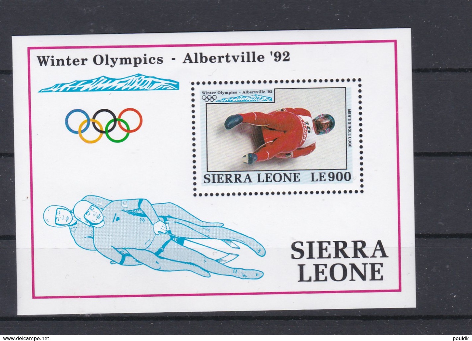 Sierra Leone 1992 Olympic Games Albertville Souvenir Sheet MNH/** (H50) - Hiver 1992: Albertville