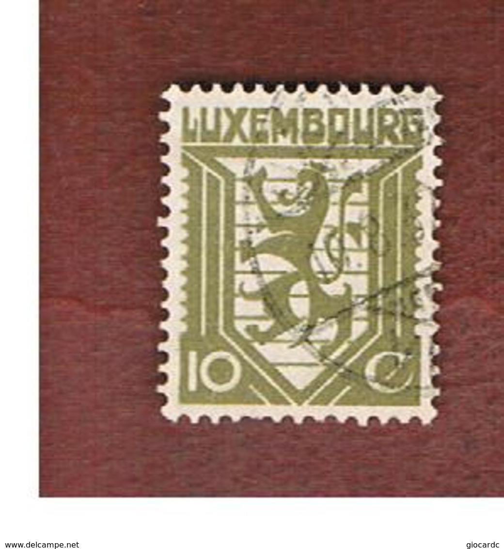 LUSSEMBURGO (LUXEMBOURG)   -   SG  296    -   1930 COAT  OF ARMS  10    -   USED - Andere & Zonder Classificatie