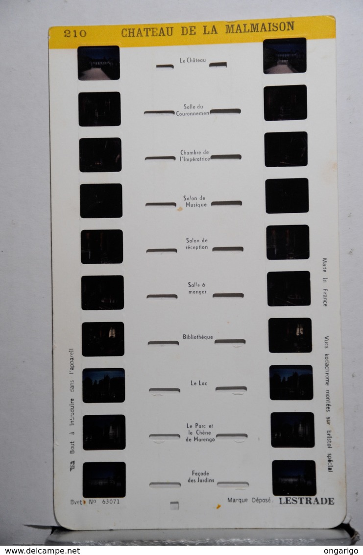 LESTRADE :   210   CHATEAU DE LA MALMAISON - Visionneuses Stéréoscopiques