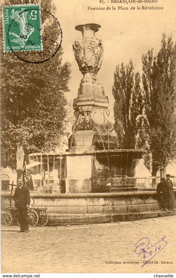 Besancon    Fontaine Place De La Revolution - Besancon