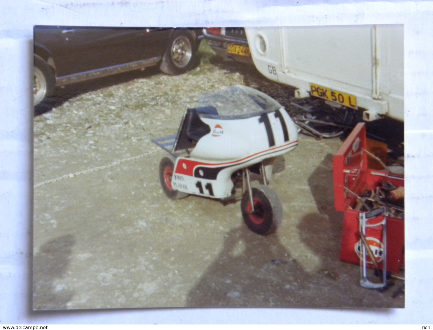 Deux Photos Brands Match 1974 - Royaume Uni Kent - Motos