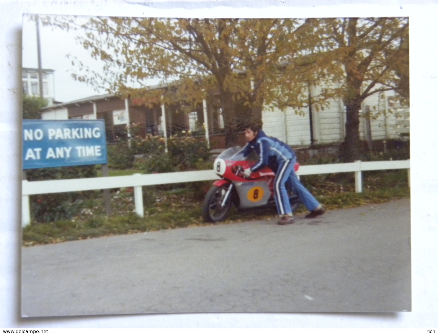 Deux Photos Brands Match 1974 - Royaume Uni Kent - Motos