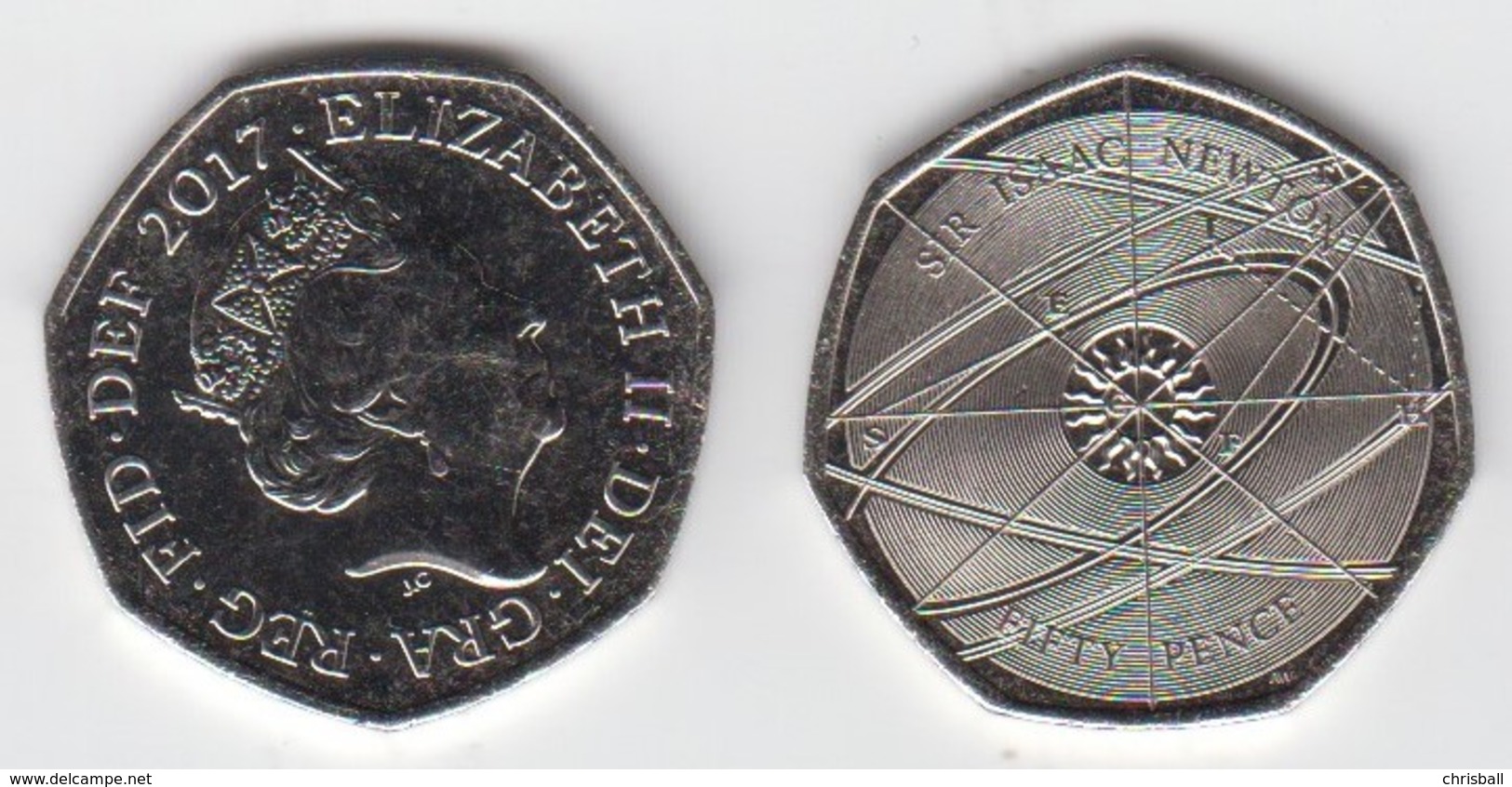 UK 50p Coin 2018 Isaac Newton - Uncirculated UNC - 50 Pence