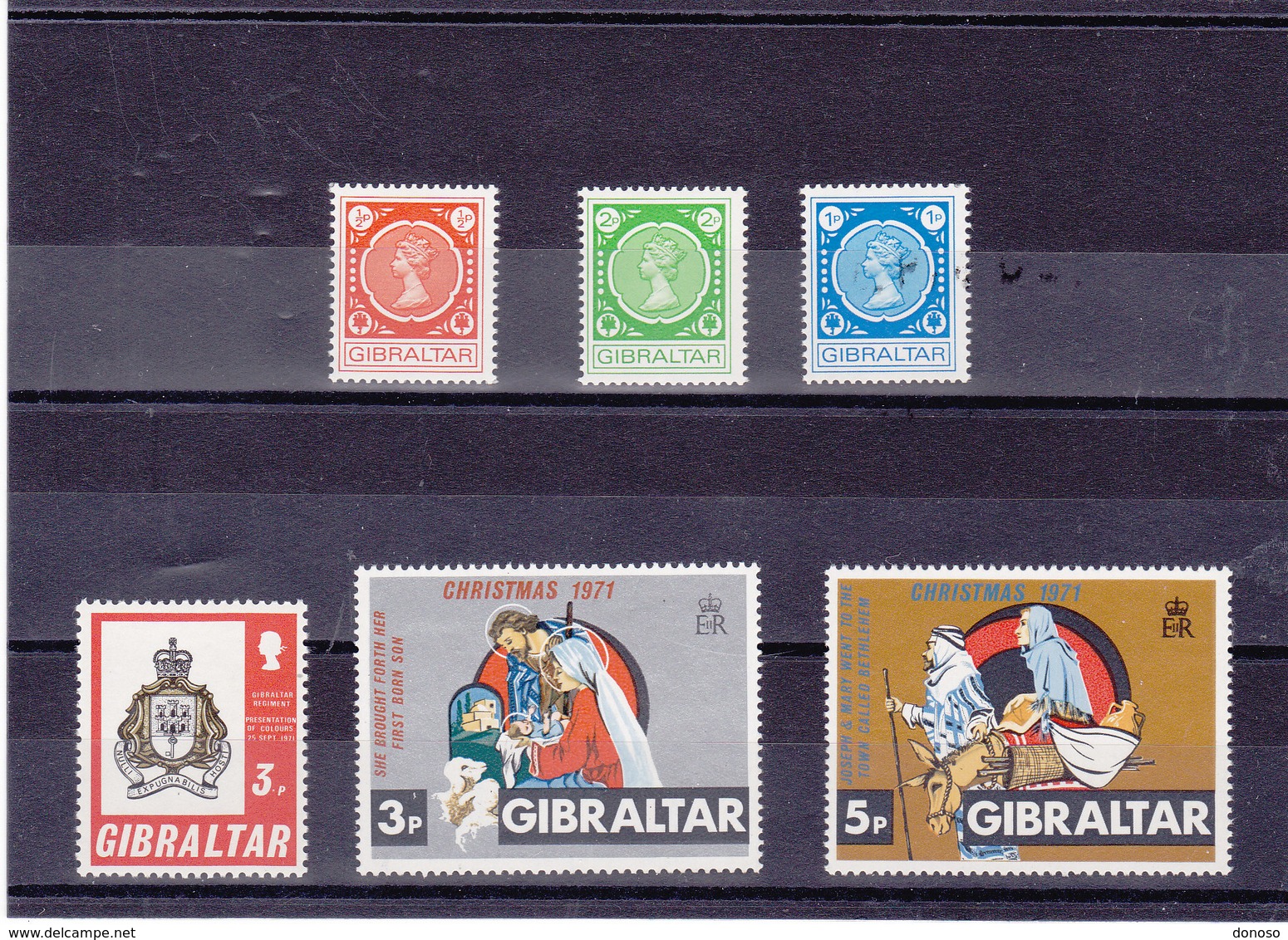 GIBRALTAR 1971 Yvert 271-273 + 278-280 NEUF** MNH - Gibraltar