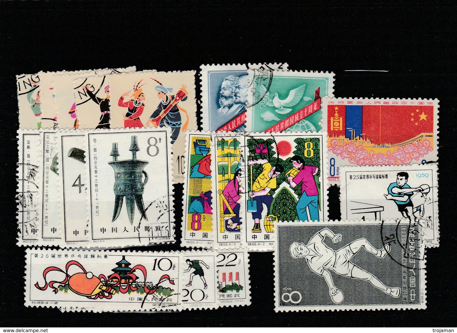 CHINA - 19-05-25. 20 USED STAMPS - Oblitérés