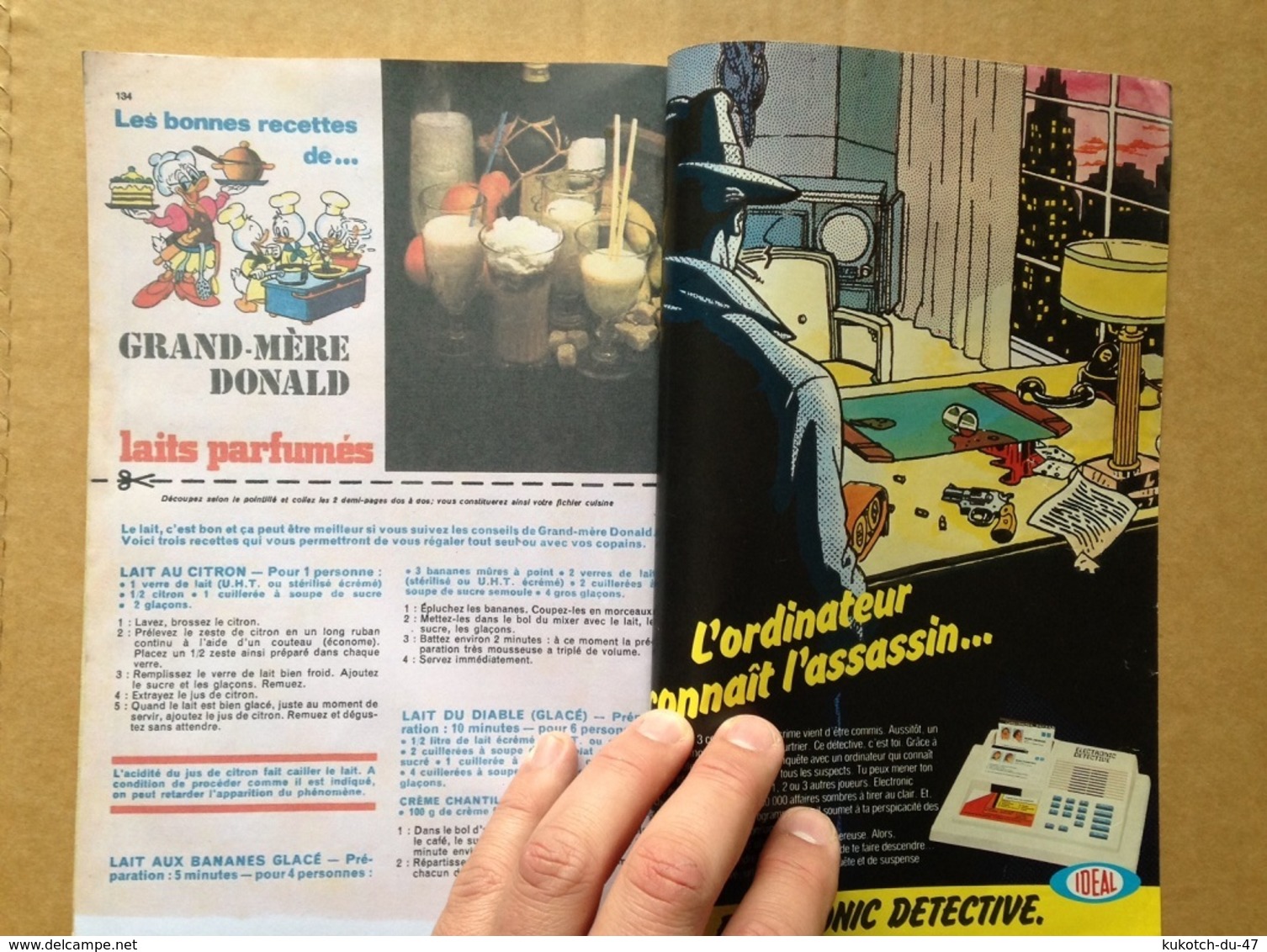 Disney - Picsou Magazine ° Année 1982 - N°128 (avec grand défaut d'usure)