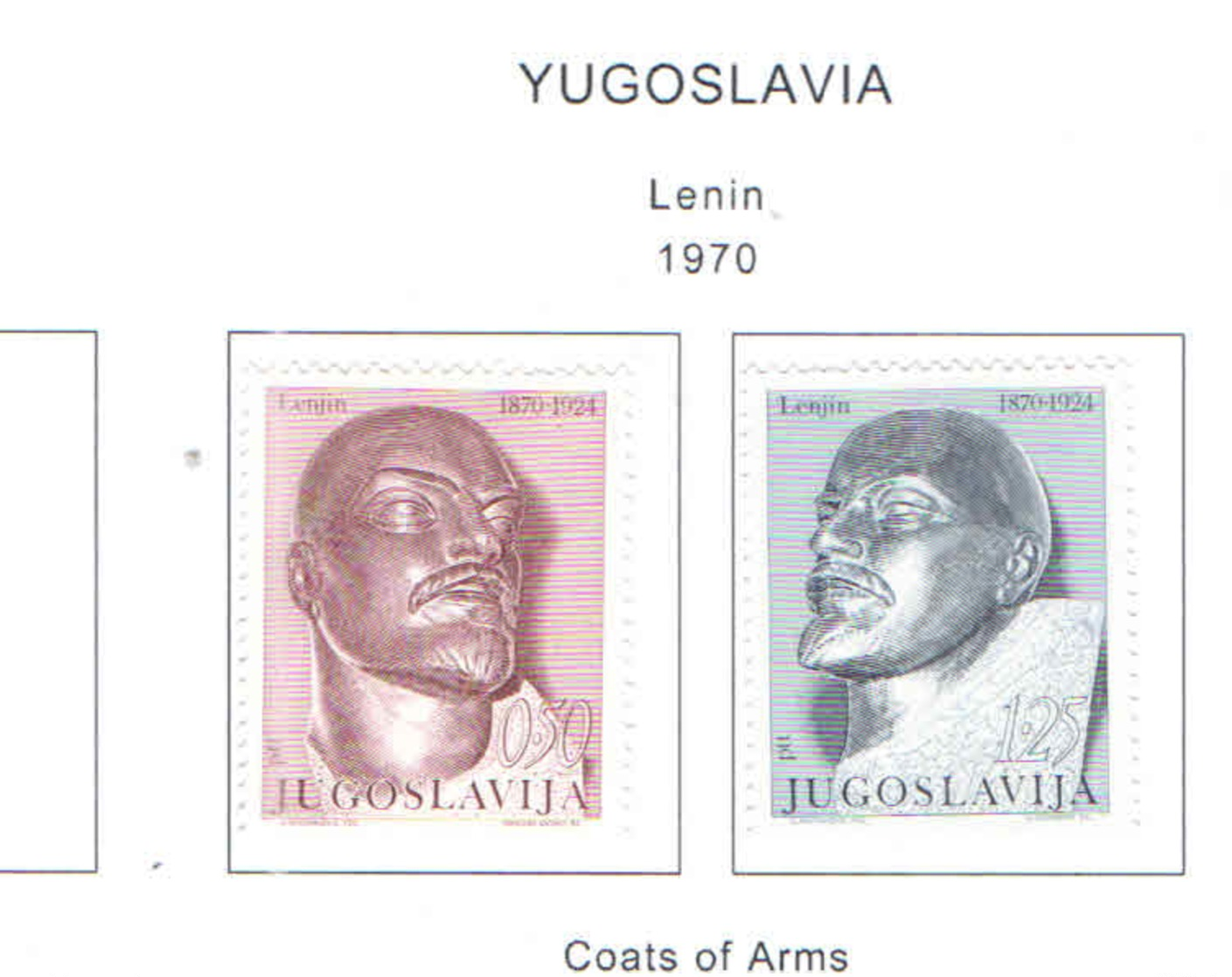 Jugoslavia PO 1970 Lenin    Scott 1021+1022.+See Scan On Scott.Page; - Nuovi