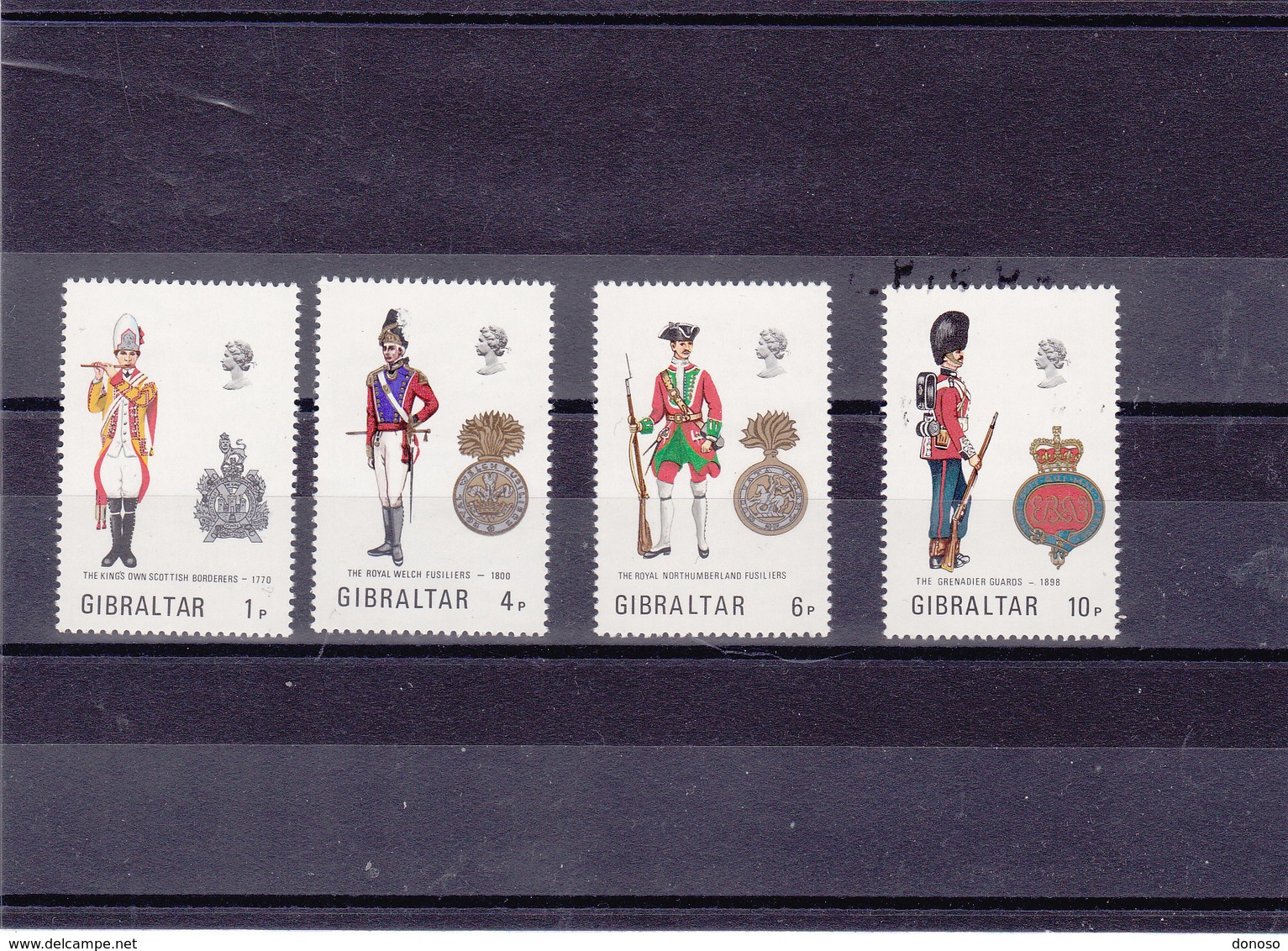 GIBRALTAR 1973 UNIFORMES V Yvert 297-300 NEUF** MNH - Gibraltar