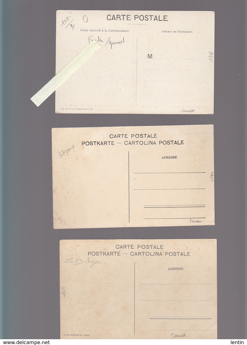 Suisse / Lot De 3 CP / Attelage Diligence Postale / Grimsel, Grimseistrasse, Furka Passhoha - Other & Unclassified