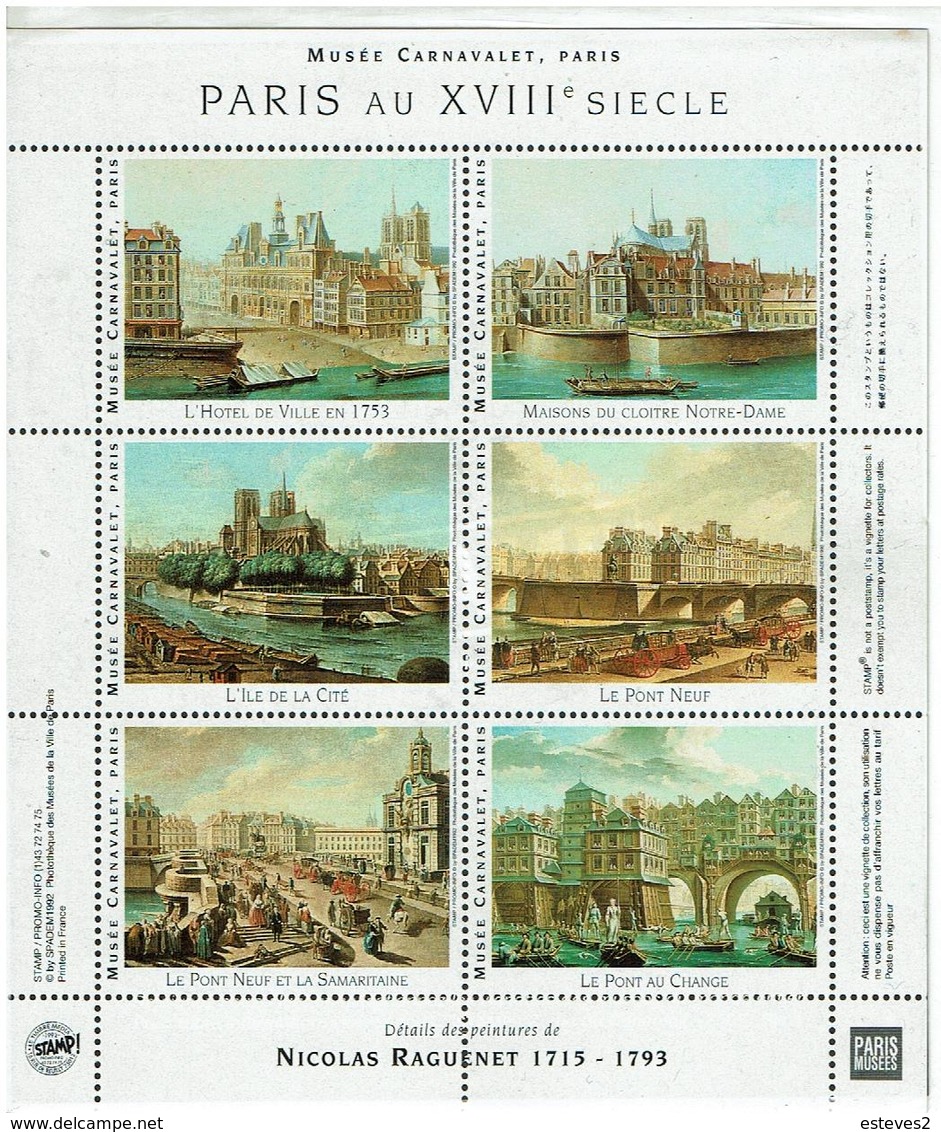 France , Cinderella , Vignette , Paris Au XVIII Siecle , Notre Dame , Ile De La Cité , Pont Neuf , Samaritaine , Change - Other & Unclassified