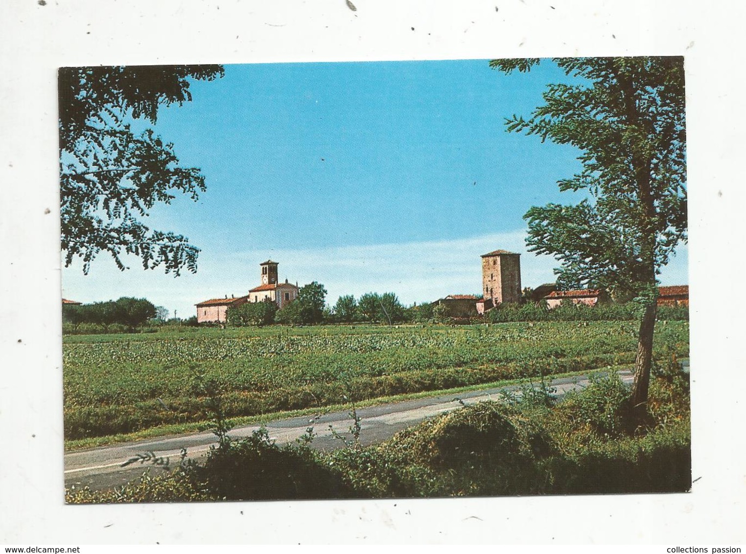 Cp , Italie , S. DAMIANO DI S. GIORGIO ,la Chiesa E Il Castello , écrite - Piacenza