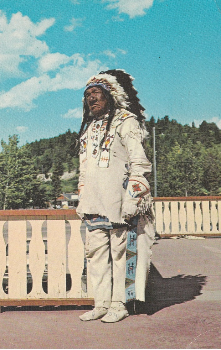 Chief Eagle Ribs , St Mary Lodge , Glacier Park , Montana , 1972 - Native Americans