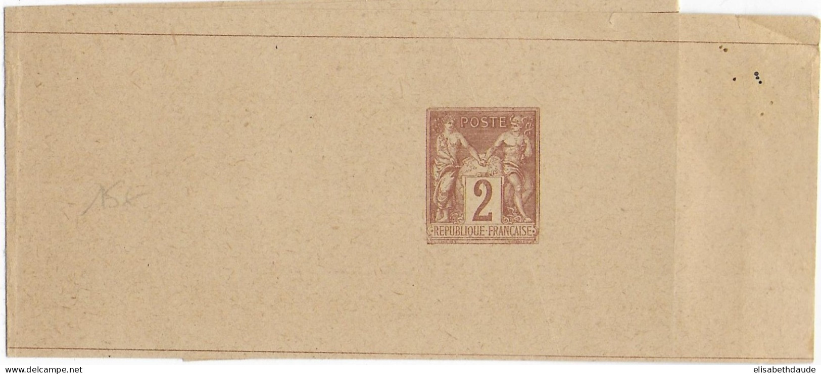 1892 - SAGE - BANDE ENTIER POSTAL NEUVE - Striscie Per Giornali