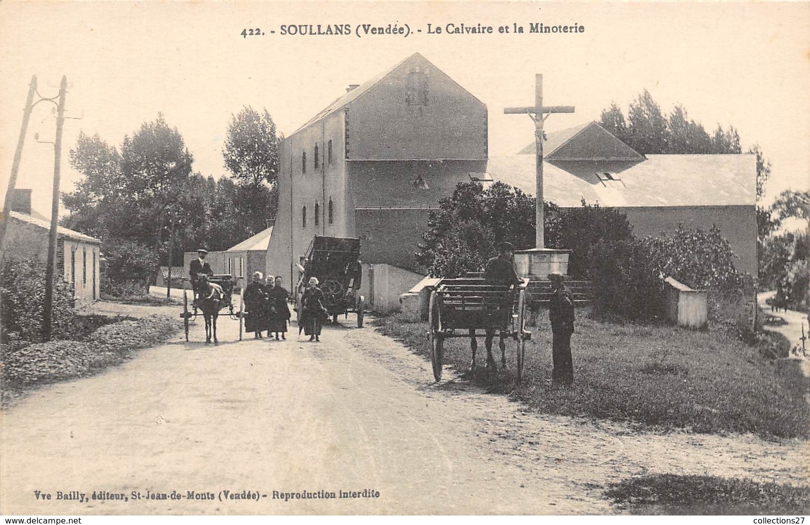 85-SOULLANS- LE CALVAIRE ET LA MINOTERIE - Soullans