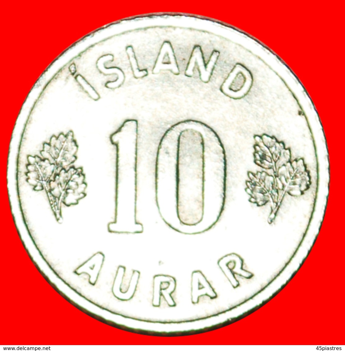 + GREAT BRITAIN BIRCH (1946-1969): ICELAND ★ 10 ORE 1958! LOW START ★ NO RESERVE! - Iceland