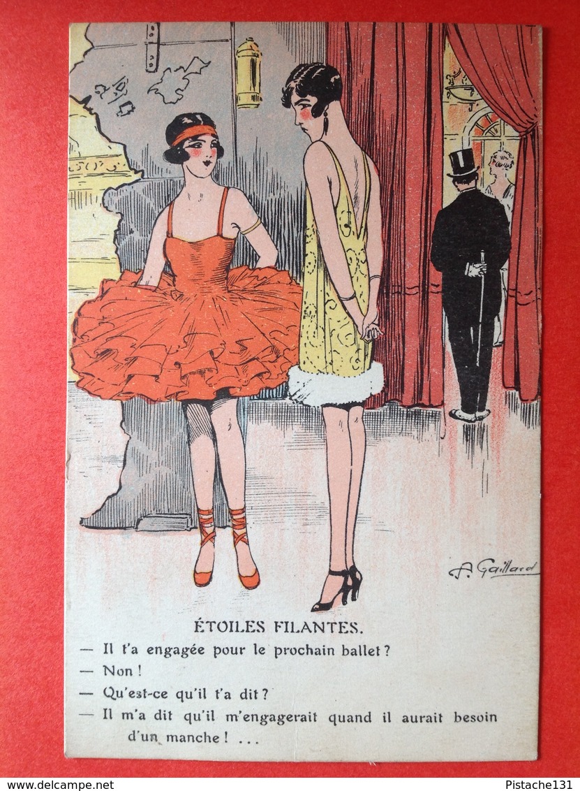 Illustrateur A. GAILLARD - ETOILES FILANTES - VALLENDE STERREN - HUMOR - HUMOUR - BALLET - Autres & Non Classés