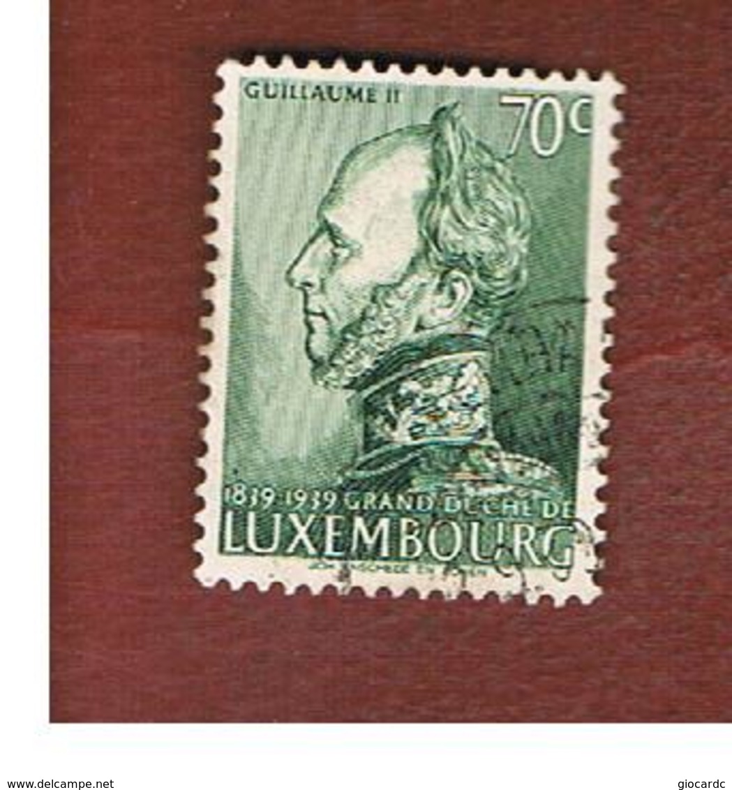 LUSSEMBURGO (LUXEMBOURG)   -   SG  380    -   1939 INDEPENDENCE CENTENARY: GRAND DUKE GUILLAUME I   -   USED - Sonstige & Ohne Zuordnung