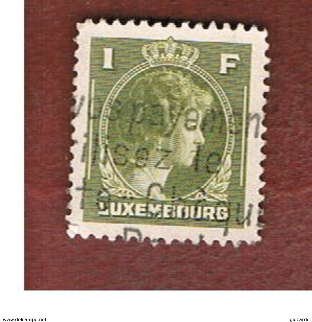 LUSSEMBURGO (LUXEMBOURG)   -   SG  449    -   1944 GRAND DUCHESS  CHARLOTTE  1 F    -   USED - 1944 Charlotte De Profil à Droite