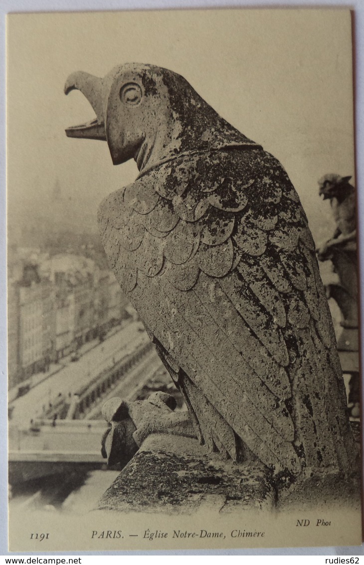 Paris - Eglise Notre Dame - Chimère (numéro 1191) - Notre Dame De Paris