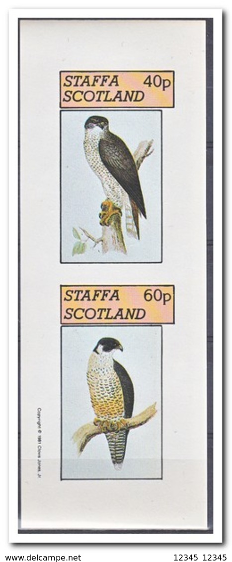 Staffa 1981, Postfris MNH, Birds Of Prey - Schotland