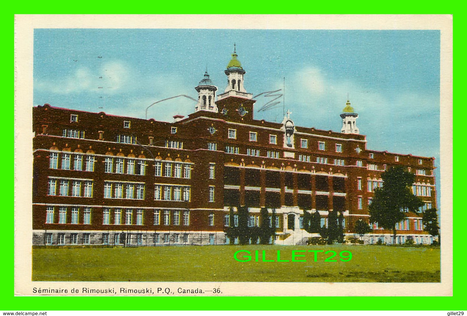 RIMOUSKI, QUÉBEC - SÉMINAIRE DE RIMOUSKI - CIRCULÉE EN 1966 - PECO - - Rimouski