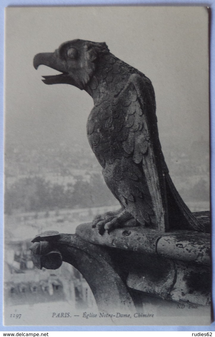 Paris - Eglise Notre Dame - Chimère (numéro 1197) - Notre Dame De Paris