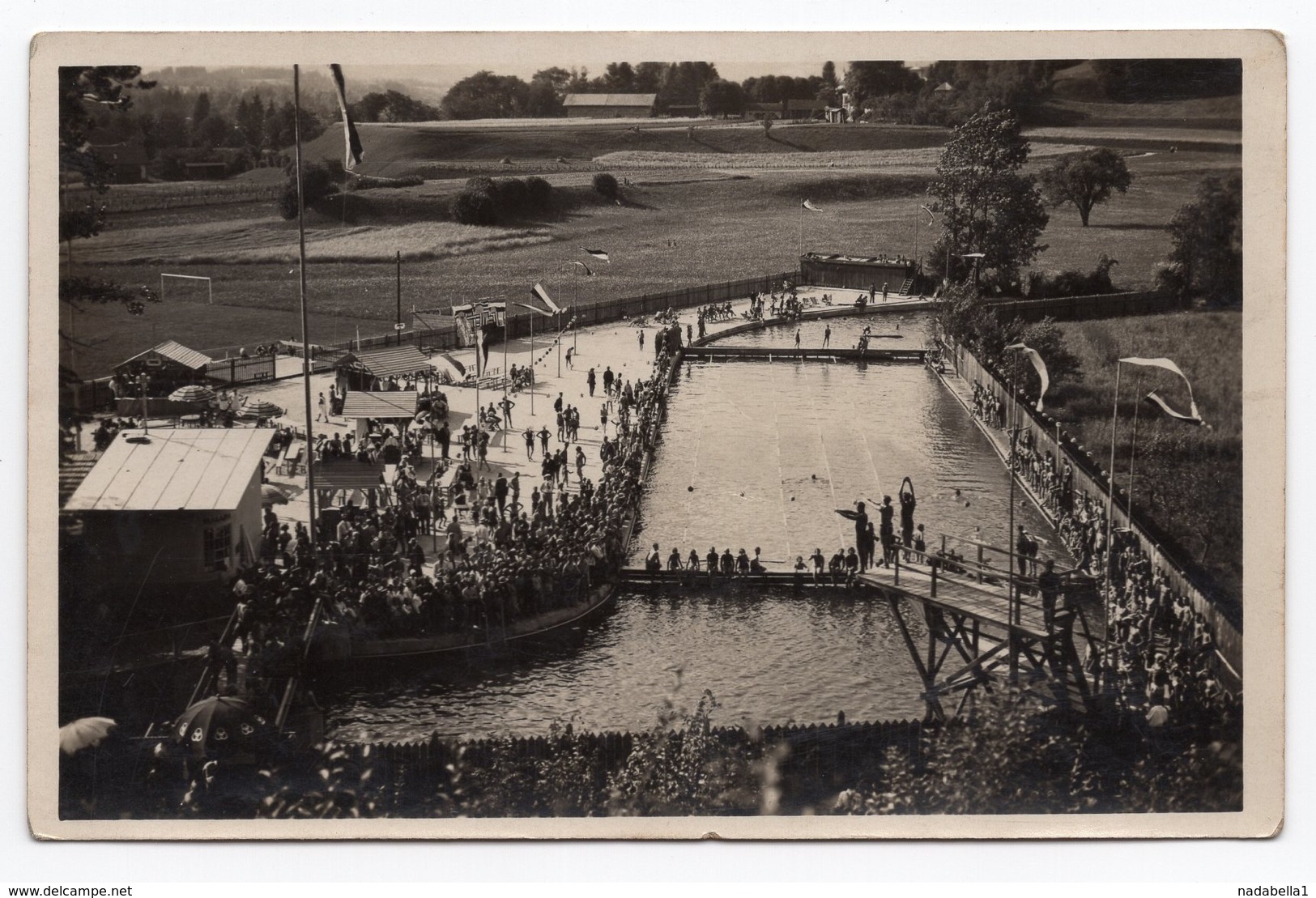 YUGOSLAVIA, SLOVENIA, KAMNIK, LOKAL BEACH, POSTCARD, NOT USED - Slowenien