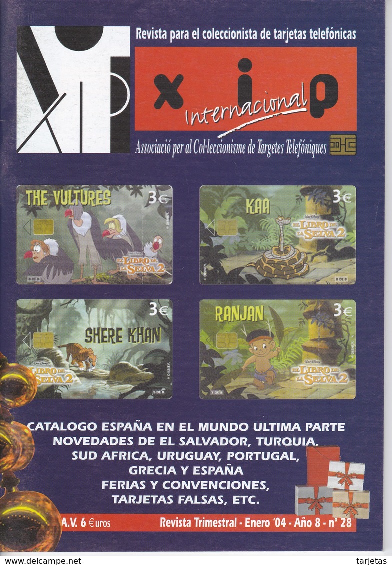 CATALOGO DE ESPAÑA EN EL MUNDO 4ª PARTE REVISTA XIP Nº28  ENERO 2004 - Boeken & CD's