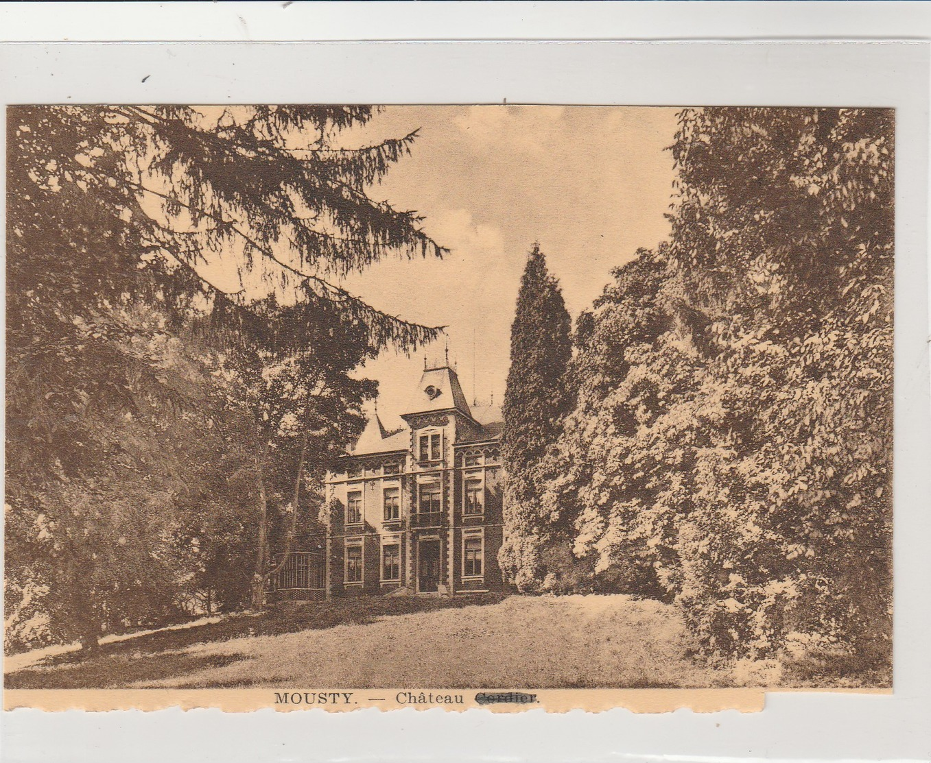 Mousty (Céroux Mousty ,Ottignies ) , Chateau Cordier ' !!! Voir Scan !!!! - Ottignies-Louvain-la-Neuve