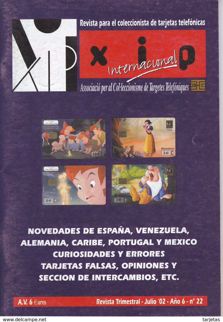 REVISTA XIP Nº22  DEL MES DE JULIO DEL AÑO 2002 - Kataloge & CDs