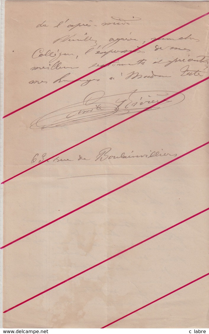 PREHISTOIRE : 6 LAS . D'Emile Rivière à Son So Collègue Et Ami Mr TATE . 1906/14 . - Documents Historiques