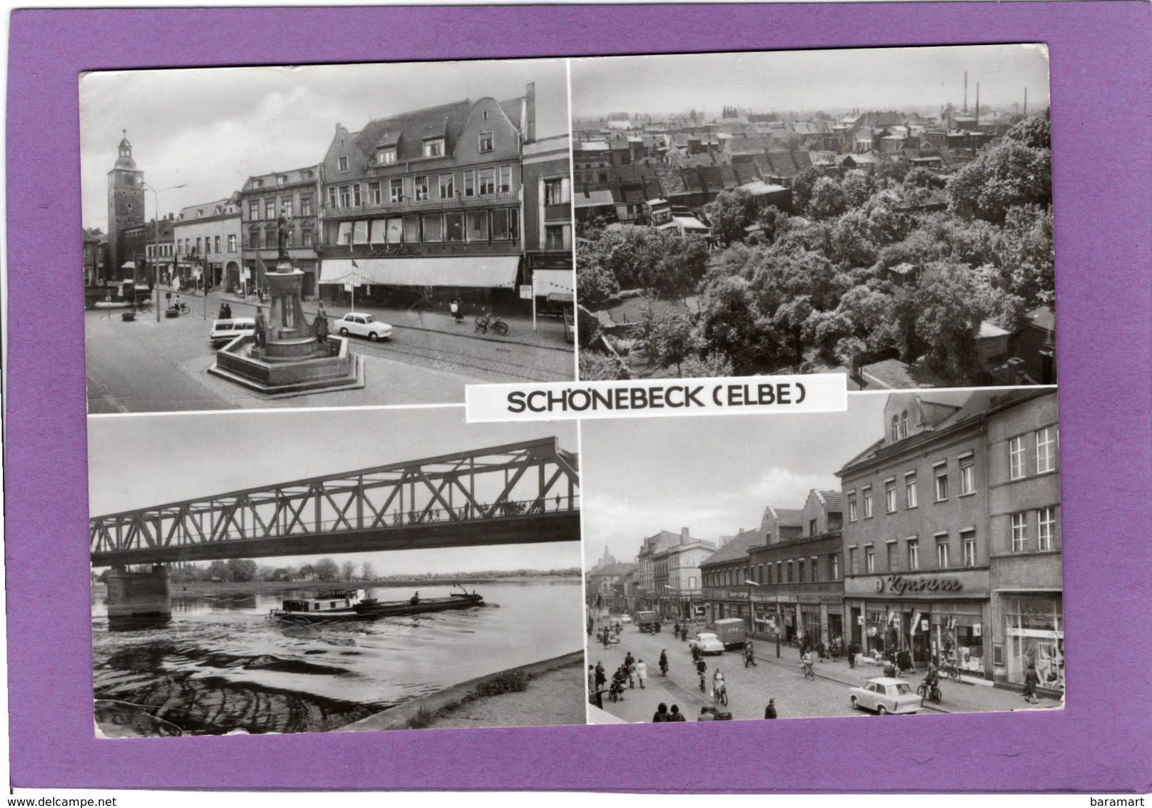Schönebeck ELBE Platz Der Deutsch-Sowjetischen Freundschaft Teilansicht Ernst-Thälmann-Brücke Salzer Strasse - Schoenebeck (Elbe)