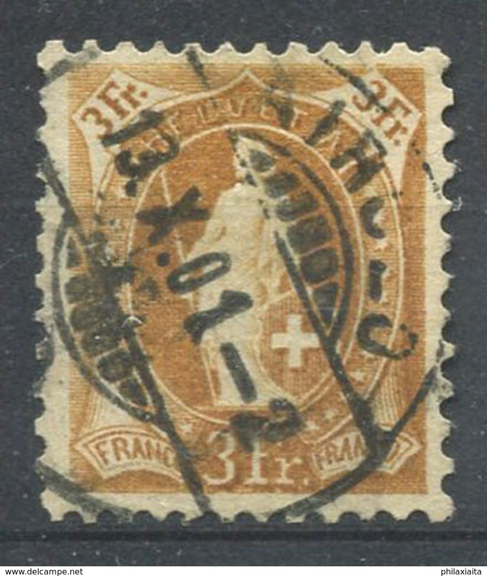 Svizzera 1882 Mi. 64 Usato 100% 3 F, Helvetia In Piedi - Used Stamps