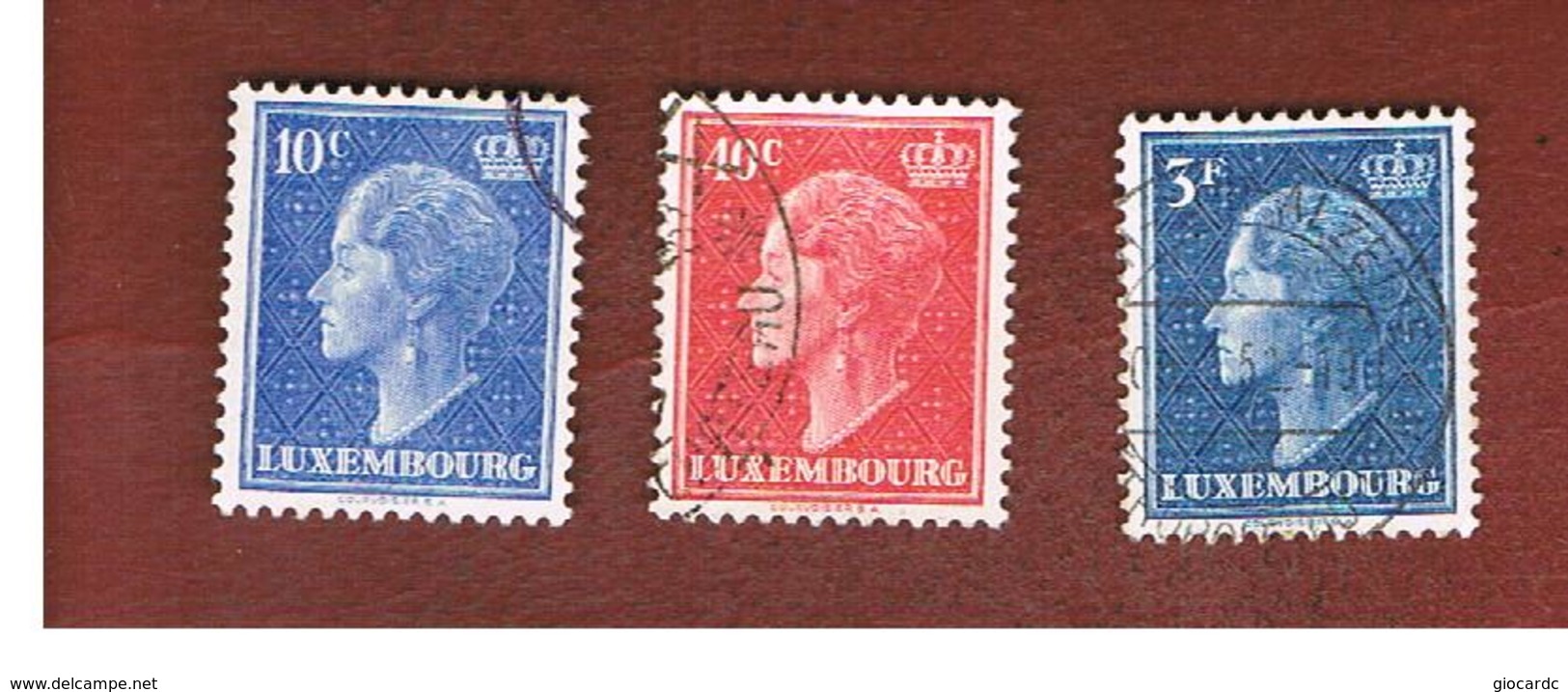 LUSSEMBURGO (LUXEMBOURG)   -   SG  513b.521b   -   1951  GRAND DUCHESS CHARLOTTE  -   USED - 1948-58 Charlotte De Profil à Gauche