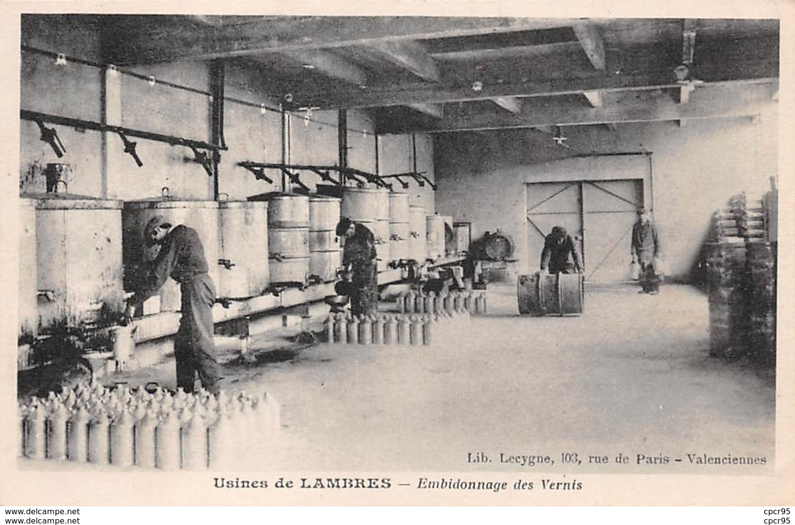 62 . N° 100235 . Lambres . Usines . Embidonnage De Vernis . Pas Courante - Autres & Non Classés