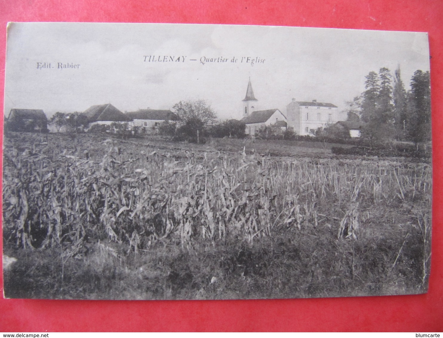 CPA - TILLENAY - QUARTIER DE L'EGLISE - Autres & Non Classés