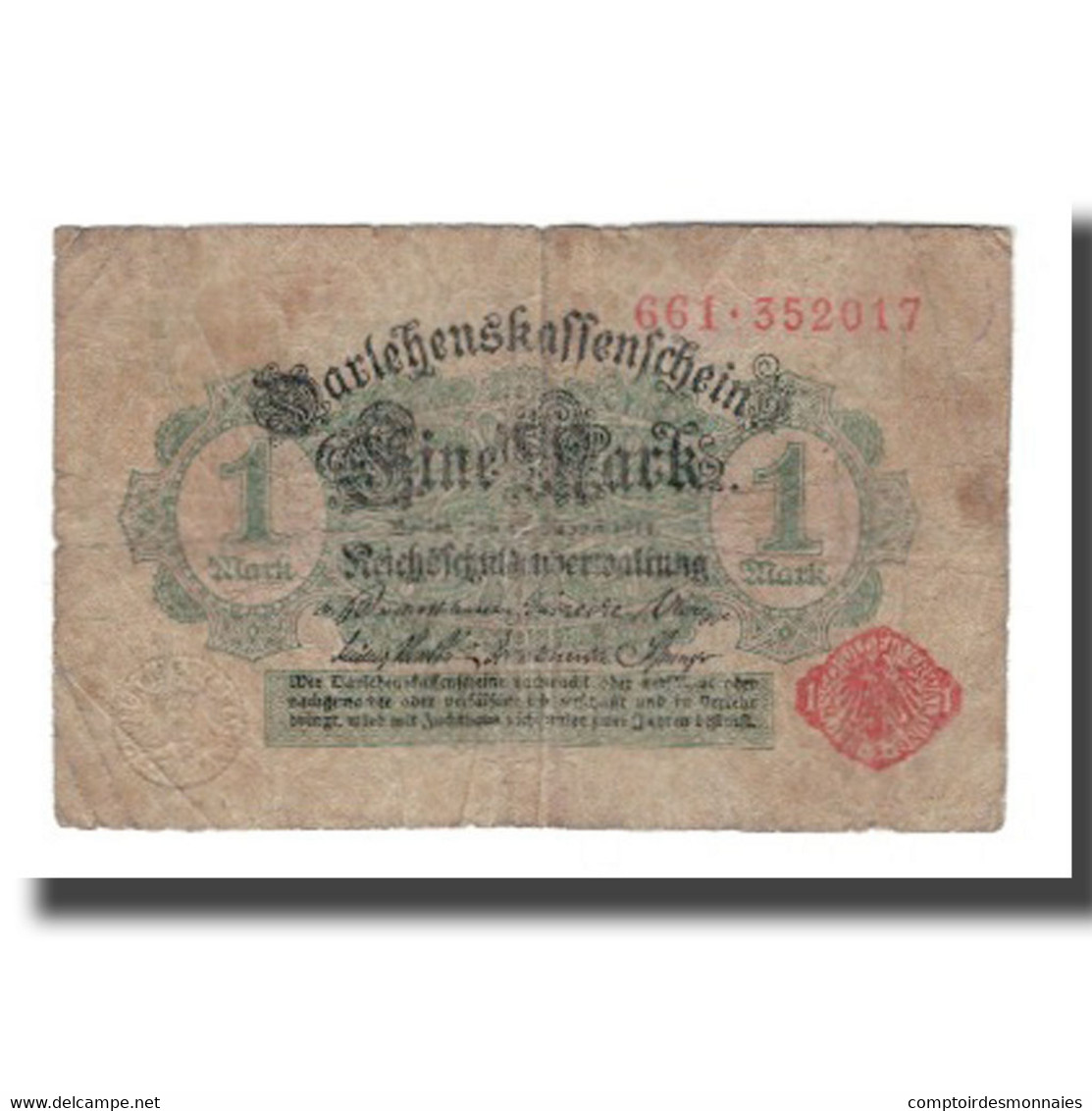 Billet, Allemagne, 1 Mark, 1914, 1914-08-12, KM:51, B - Sonstige & Ohne Zuordnung