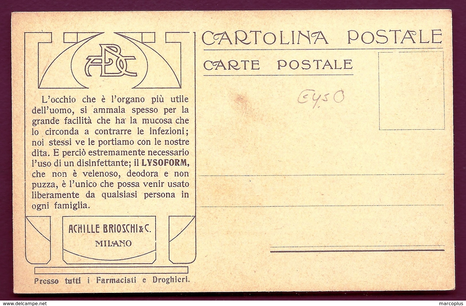 CP 6- CPA- PUB ITALIE- POSTES ET FACTEURS DU MONDE- ILLUSTRATION LA POSTE AU MONTÉNÉGRO- DRAPEAU- 2 SCANS - Poste & Facteurs