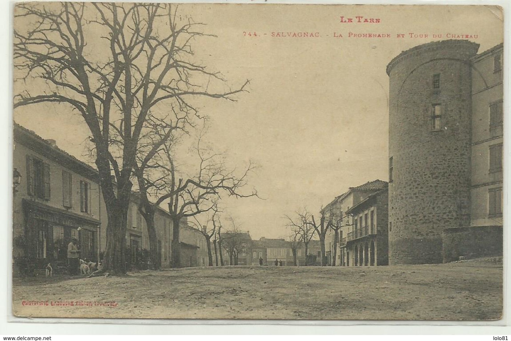 CP Salvagnac La Promenade Et La Tour Du Château - Salvagnac