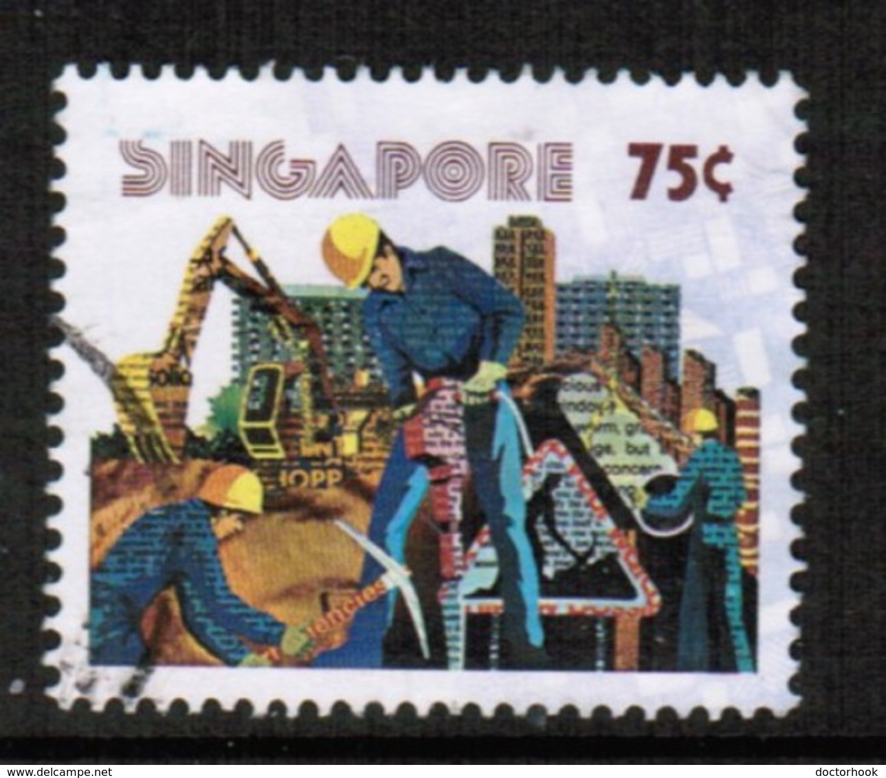 SINGAPORE  Scott # 278 VF USED (Stamp Scan # 492) - Singapore (1959-...)