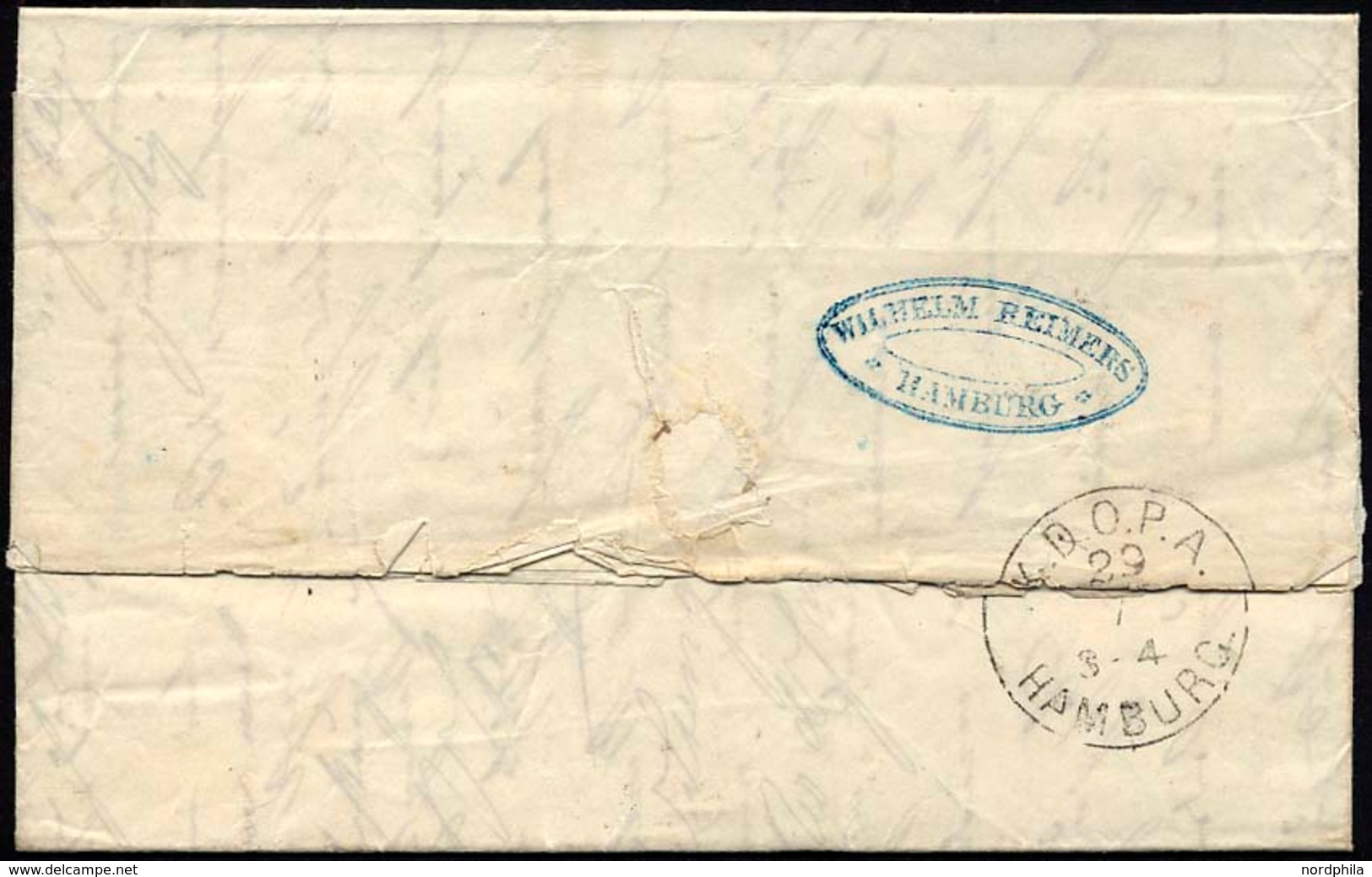 HAMBURG-VORPHILA 1857, K.S.P.A. HAMBURG, K2 Und L1 FRANCO Auf Brief Nach Stockholm, Rückseitiger K1 KDOPA HAMBURG, Feins - Préphilatélie