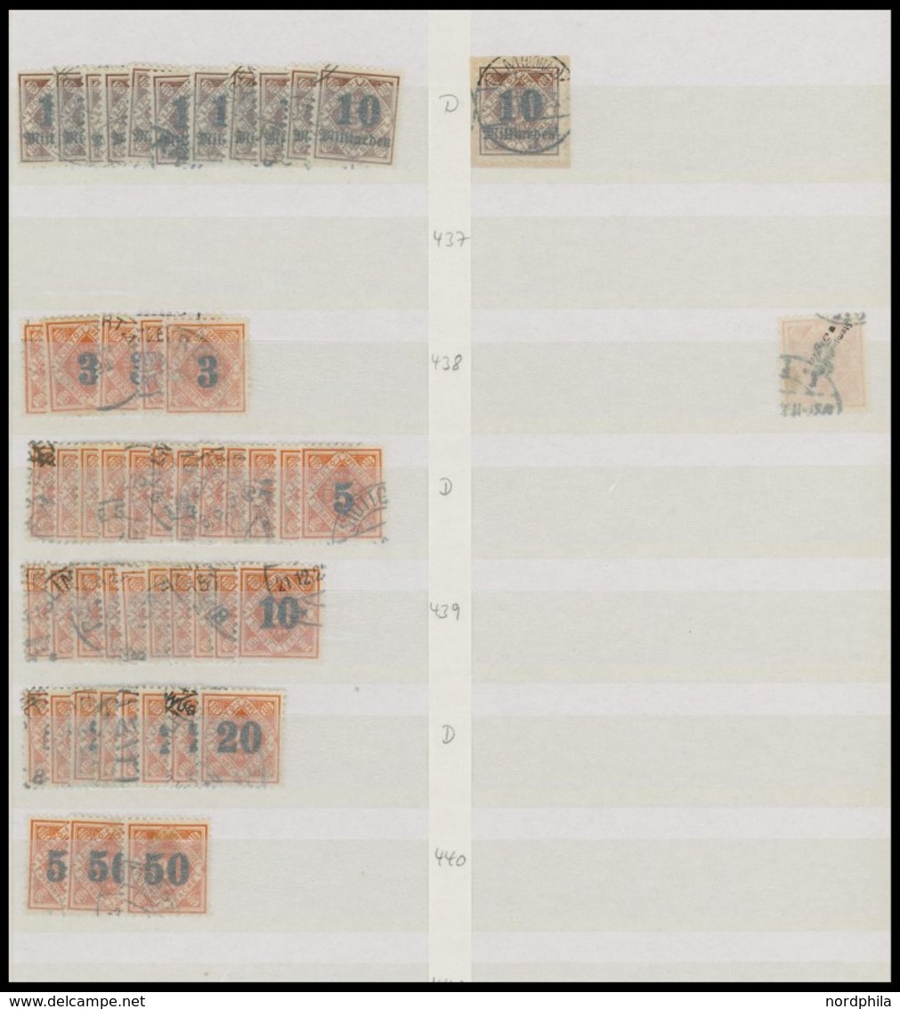 WÜRTTEMBERG 101-188 O,BrfStk , 1875-1923, Dienstmarken I, Gut Sortierte Reichhaltige Dublettenpartie Von über 1200 Werte - Sonstige & Ohne Zuordnung