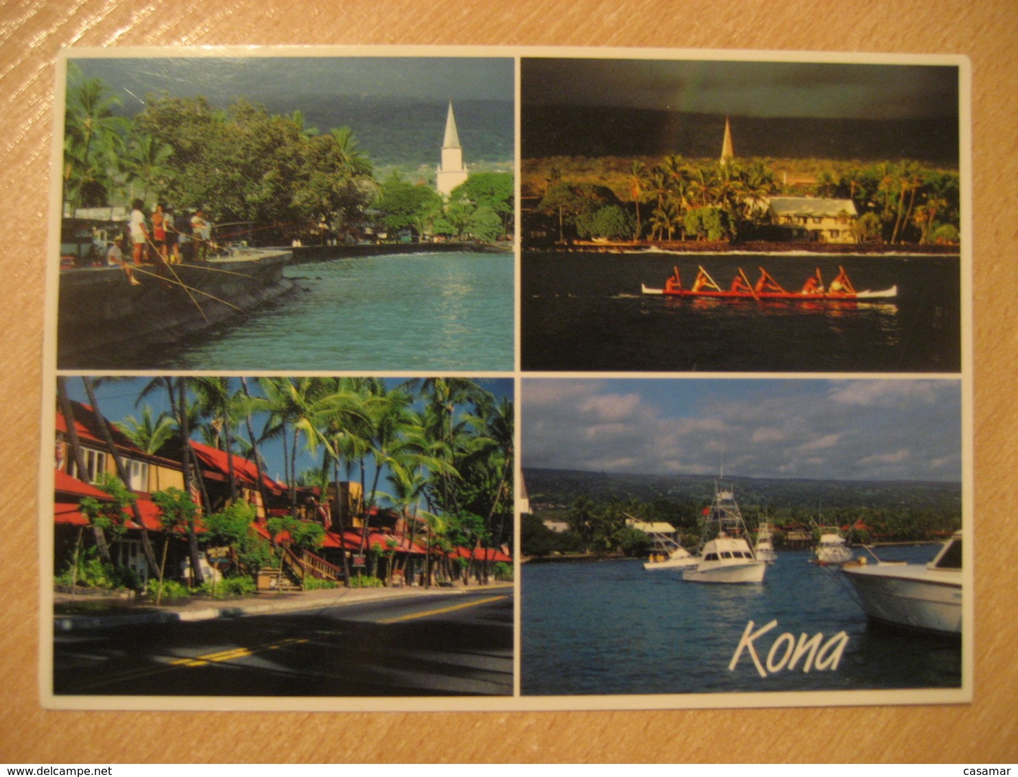 HONOLULU 1997 To Kramfors Sweden Stamp Cancel KONA TOWN Post Card HAWAII - Hawaii